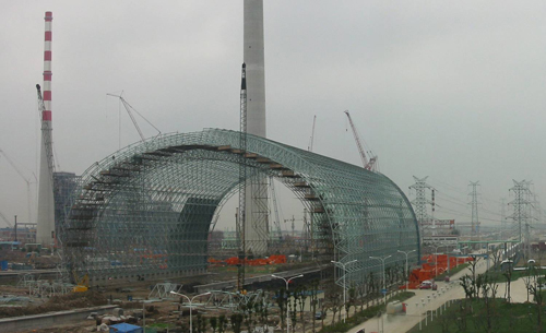 潞城发电厂球形网架